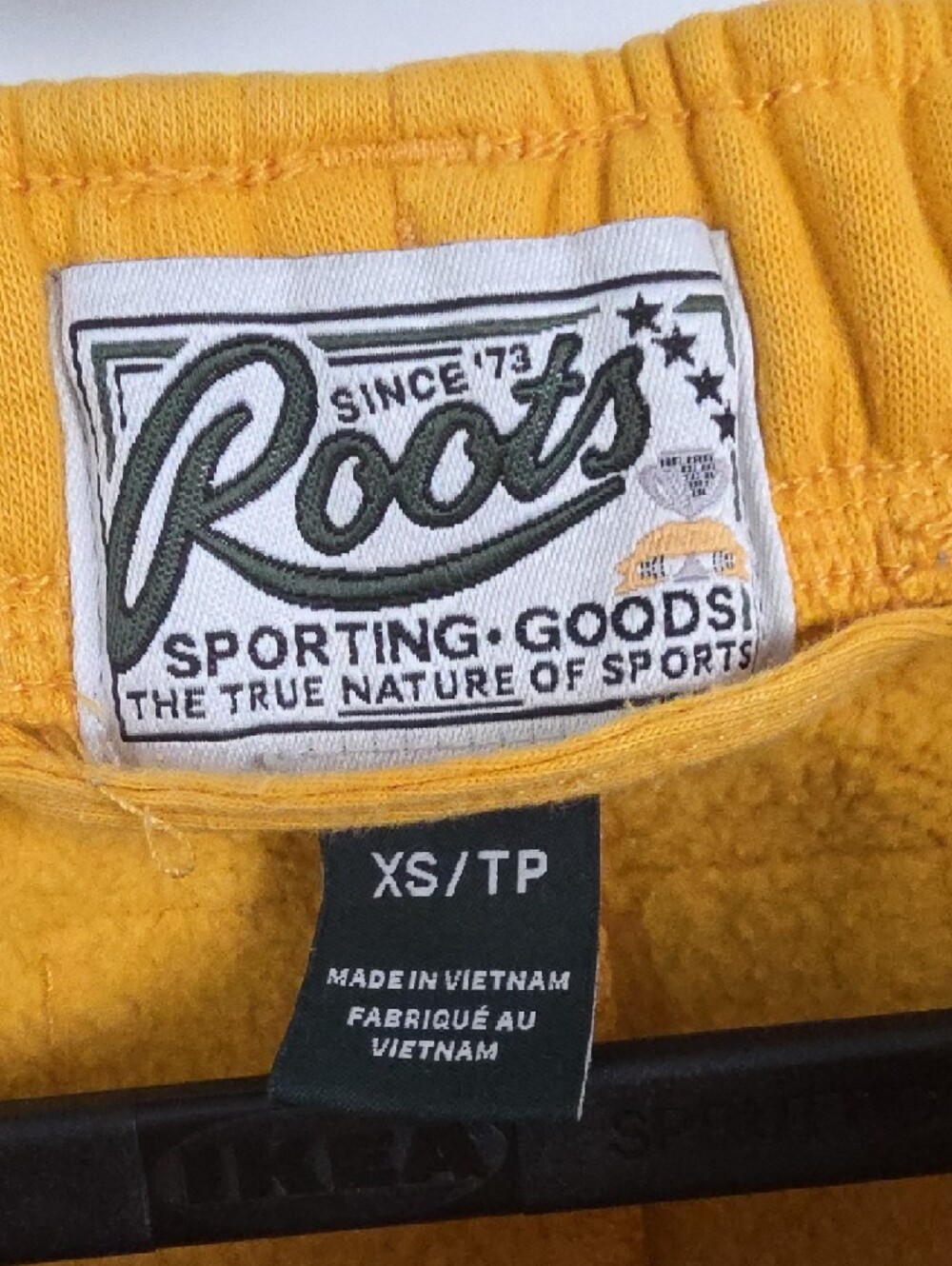 Roots Women's Mustard Yellow Sweatpants, Size XS - Picture 2 of 7